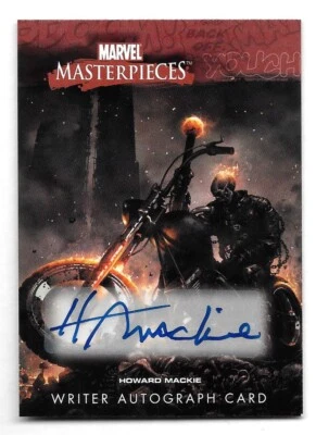 2008 Upper Deck Marvel Masterpieces 3 Writer Autograph Howard Mackie AU Card - Image 1 of 2
