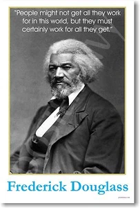 Frederick Douglass MOTIVATIONAL African American POSTER - Picture 1 of 1