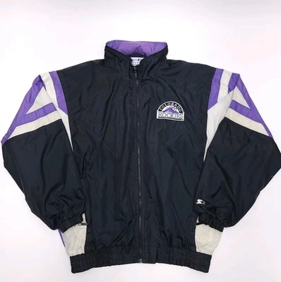 Jaqueta Starter Vintage Colorado Rockies MLB Masculina Gola G Moletom Quebra Vento  - Imagem 1 de 4