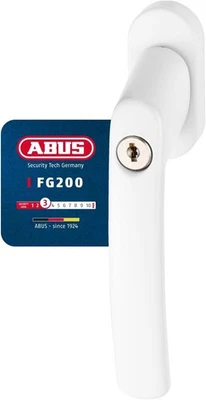 ABUS Fenstergriff FG200 AB208 Abschliessbar Druckzylinder Weiss 44259 - Bild 1 von 4