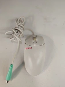 Vintage Compaq Mechanical Ball Wheel Mouse made by Logitech M6488 334684-006 - Picture 1 of 3