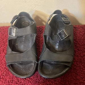 BIRKENSTOCK TATAMI  Womens US 8 / EU 39 Sandal Double Strap Navy Leather - Picture 1 of 15