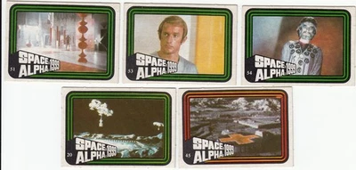 SPACE / ALPHA 1999 - MONTY GUM - Trading Cards 5 different 1978 - Image 1 of 2