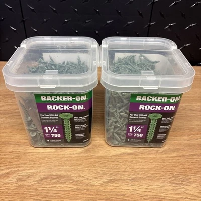 #9 x 1-1/4 pulg. Lote de 2 tornillos para tablero de cemento de cabeza dentada Star Drive (paquete de 750) Foto 1 de 4