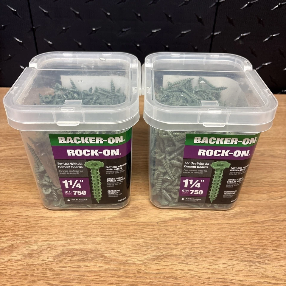 Backer-on 23505 #9 -1/4" Star Drive Cement Board Screws 750-Pack