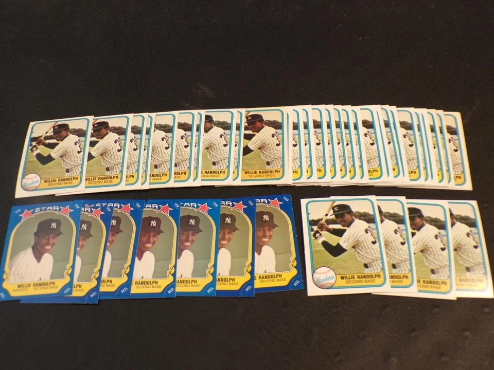 1981 Fleer lot of 40 WILLIE RANDOLPH cards! YANKEES! - Image 1 of 1