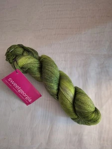 1 skein of Merino Silk Lace Yarn - Color: Basil - New - Picture 1 of 2