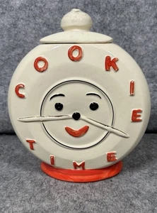 Vintage McCoy Cookie Time Cookie Jar USA/203 Mid Century - Picture 1 of 9