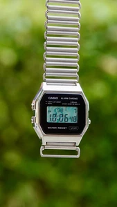Waveform ’89 A158 – Modified Watch Based on Casio A158 Silver Digital Watch Gift - Picture 1 of 8