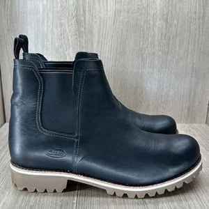Chaco JCH107424 Fields Chelsea Boots Womens 11 Waterproof Pull On Leather Black - Picture 1 of 12