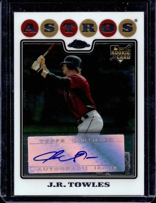 2008 Topps Chrome #221 J.R. Towles Rookie Auto Houston Astros C09 - Image 1 of 2
