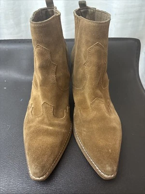 Botines Chelsea Sam Edelman Winona para mujer Southwestern Core marrón gamuza talla 8,5 Foto 1 de 4