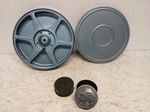 Vintage 8mm 7" Filmspule Kanister & Kodak 2" Film und Kanister - Bild 1 von 7