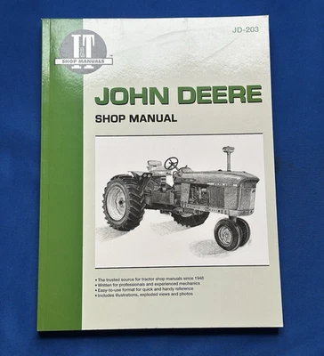 I&T Shop Manual JD-203 John Deere 3010 3020 4000 4010 4020 5010 5020 4320 6030 - Image 1 of 3