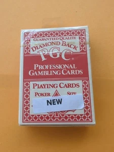 Retro Diamond Back PGC Professional Gaming Cards Poker Size Hoyle No.1051 Sealed - Picture 1 of 3