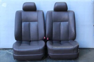 1990 1991 1992 1993 1994 LEXUS LS400 LEFT RIGHT FRONT SEATS PAIR LA45 BROWN - Picture 1 of 12