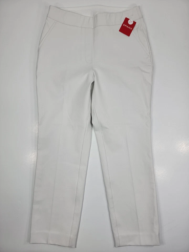 Spanx Silver Linings Slim Straight Pant MEDIUM PETITE Classic White 20372Q