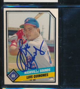 1989 CMC #17 Luis Quinones Nashville Sounds Signed Autograph (FZ79) SWSW6