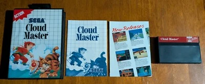 Rare 1989 Sega Master System Cloud Master CIB Sticker Variant *HIGH GRADE* - Image 1 of 4