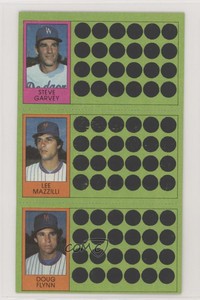 1981 Topps Baseball Scratch-Off Steve Garvey Lee Mazzilli Doug Flynn #56-75-93