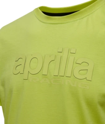T-Shirt Original Aprilia Racing Lifestyle 100% Baumwolle Gelb Tg. XL - Bild 1 von 4