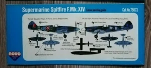 1:72 NOVO box ONLY F194 Spitfire Mk.XIV+V1 Only bottom of the box. WITHOUT model - Picture 1 of 1
