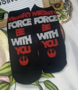 Kids size 5 - 7 Star Wars Mary Force Be With You Socks  - Picture 1 of 2