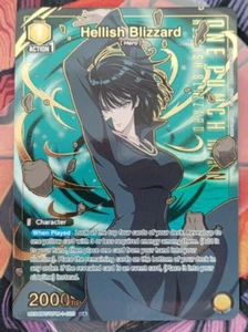 Tarjeta Hellish Blizzard OPM-1-020 U* Union Arena Inglés One Punch Man LP - Imagen 1 de 4