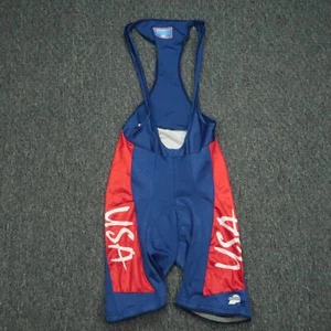 VINTAGE Performance Bibshort Large Blue Red US National Cycling Team USA NWT - Picture 1 of 8