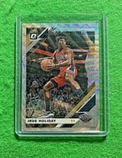 JRUE HOLIDAY PRIZM SILVER WAVE CARD PELICANS 2019-20 DONRUSS OPTIC BASKETBALL 