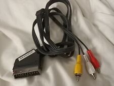Scart Plug In/Out to Red White Yellow RCA 3 x Phono Plugs AV Cable 60ins 