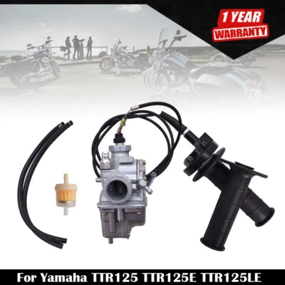 Carburetor & Handle Grip Bar Throttle Cable For Yamaha TTR125 TTR125E TTR125LE - Image 1 of 4