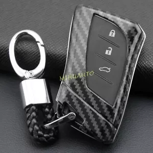 Llavero de coche con soporte para fibra de carbono para Lexus ES UX LC LS NX LX - Imagen 1 de 8