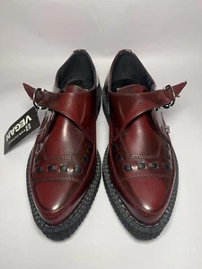 Burgundy Rub-Off TUKskin Creeper - Size Women's 8/ Men's 6/ EU 39 New With Tag - Picture 1 of 15