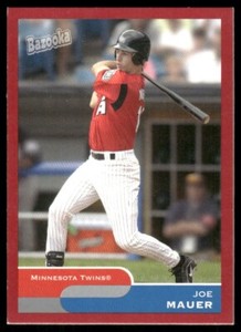 2004 Topps Bazooka Red Limited #244 / Joe Mauer ROOKIE / Rare Beauty