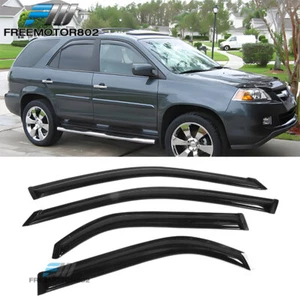 Fits 01-06 Acura MDX Window Visors Rain Sun Guard Deflector Acrylic 4PCS - Picture 1 of 9