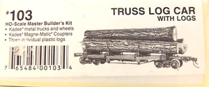 Kadee #103 TRUSS LOG CAR KIT : HO SCALE - Picture 1 of 3