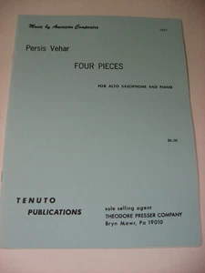 Persis Vehar vier Stück für Altsaxophon und Klavier Noten Tenuto Publica - Bild 1 von 4