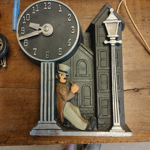 Mastercrafters Model 911 “Happy Time” Desk Clock Mechanical Cover