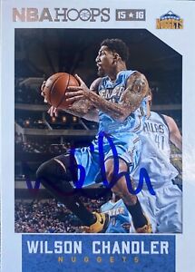 Wilson Chandler signed autographed Nuggets card #240 COA 