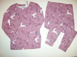 Old Navy Pajama 2pc Set Girls 6Toddler Unicorn Print Cotton New - Picture 1 of 4