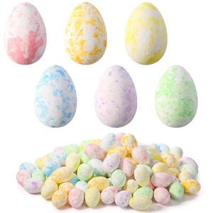 120 Pcs 2.36" Foam Easter Eggs Artificial Decor for Crafts & Activities - Picture 1 of 7