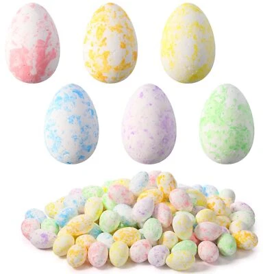 120 Pcs 2.36" Foam Easter Eggs Artificial Decor for Crafts & Activities - Image 1 of 4