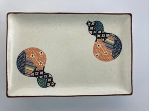 "JUEGO de 4 platos para servir sushi canape calabazas de cerámica colorido blanco 8 5/8""" - Imagen 1 de 11