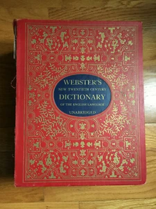 1965 Webster's New Twentieth Century Dictionary English Language Damaged Cover - Picture 1 of 7