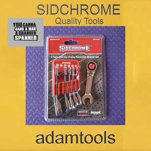 new - Sidchrome SCMT22294 6PC Metric Set of Stubby Geared Spanners with Holder - Picture 1 of 1
