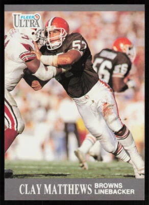 1991 Ultra Clay Matthews #31  Football  Cleveland Browns - Image 1 of 2