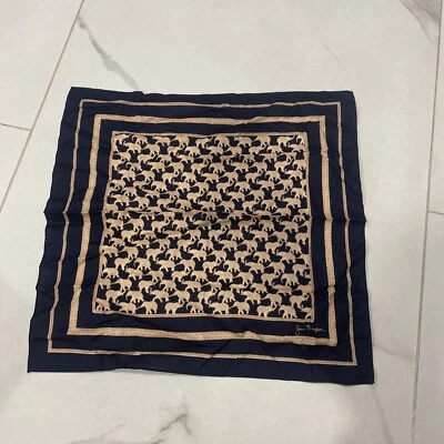 Pañuelo bufanda para mujer Jim Thompson pequeño cuadrado 18"X18” estampado de elefante Foto 1 de 4