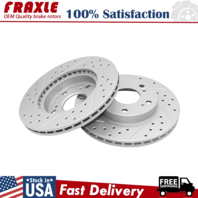 262mm Front Drilled Disc Rotors For 2004 -2015 Honda Civic 2002 - 2006 Acura RSX - Image 1 of 4