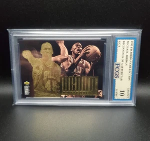 Michael Jordan [Checklist] #JC4 (1995) Upper Deck Jordan Collection - Graded 10 - Picture 1 of 3